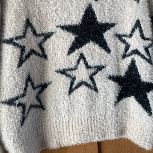 NWOT Pilcro Anthropologie Patterned Eyelash Sweater - Picture 3 of 9